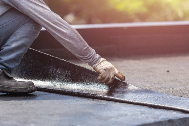 Professional Waterproofing technician working in Van Dyne, WI